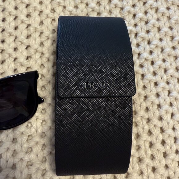 Prada Women's Sunglasses SPR-03X Black/Gray - Picture 6 of 14